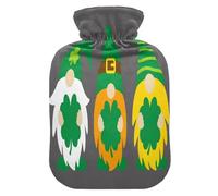 Botella de agua caliente con funda suave, bolsa de agua fría caliente extraíble para aliviar el dolor, calambres menstruales, calentadores de pies, S Spring St Day Irish