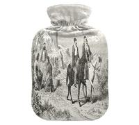 Botella de agua caliente con funda suave, bolsa de agua fría caliente extraíble para aliviar el dolor, calambres menstruales, calentadores de pies, cosecha de avellanas en el monte Athos Old