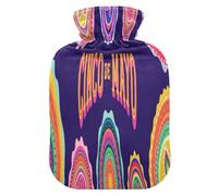 Botella de agua caliente con funda suave extraíble bolsa de agua fría caliente para alivio del dolor, calambres menstruales, calentadores de pies M Cinco de Mayo 5 de mayo Federal 1