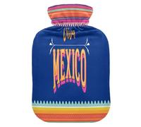 Botella de agua caliente con funda suave extraíble bolsa de agua fría caliente para alivio del dolor, calambres menstruales, calentadores de pies S Cinco de Mayo 5 de mayo Federal 2