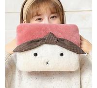 Botella de agua caliente con tapa La bolsa de agua caliente eléctrico linda historieta de la felpa caliente bolso botella de agua recargable mano caliente Agua Caliente calentador de la calefacción Bo