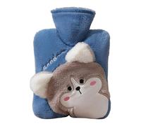 Botella de agua caliente de 1000 ml, botella de agua caliente de dibujos animados, Heating Pad with Soft Cover, Large Capacity Bed Warmer, Bed Warmer 9.84 x 6.69" for Feet, Waist