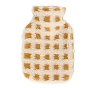 Botella de agua caliente de 1000 ml, botella de agua caliente de lujos, bolsa de agua caliente suave con cubierta de lujo adecuada para la oficina de viajes en el hogar