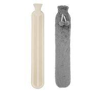 Botella de agua caliente de 2 litros con fundas de forro polar, manguera de 72 cm con cubierta súper suave para cuello, espalda, hombros y piernas, botella de agua caliente para el cuello para el