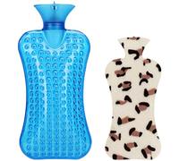 Botella de Agua Caliente de 2000 Ml, Bolsa de Agua Caliente de Seguridad para Inyección, Hombro Grande, Columna Cervical, Compresa Caliente, Cintura, Cuello, Punto de Masaje, Almohada