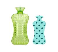 Botella de Agua Caliente de 2000 Ml, Bolsa de Agua Caliente de Seguridad para Inyección, Hombro Grande, Columna Cervical, Compresa Caliente, Cintura, Cuello, Punto de Masaje, Almohada