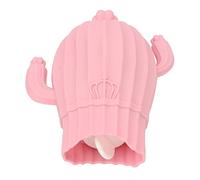 Botella de Agua Caliente de 500ml, Compresa Fría Y Caliente de Silicona, Reduce el Dolor a Prueba de Explosiones, Bonita Bolsa de Agua Caliente con Forma de Cactus para el Invierno para(Rosa)