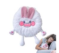 Botella de agua caliente de felpa, almohadilla térmica de doble capa, botella de agua caliente de 350 ml, bonita bolsa para calentar las manos para mujeres, manos y pies