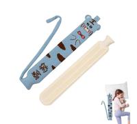 Botella de agua caliente de felpa,Botella de agua caliente de invierno | Bolsa de agua caliente larga de 2 litros | Calentador de manos portátil, calentador de cama con funda para cintura y pies