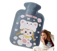 Botella de agua caliente de invierno, de agua caliente de invierno de 500 ml, almohadilla térmica suave de gran capacidad, calentador de cama para manos y cintura