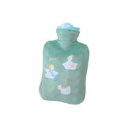 Botella de agua caliente duradera Bolsa de agua caliente, bolsa de agua caliente llena de agua de PVC, funda de tela desmontable y lavable, bolsa de agua caliente de mano for niña for invierno Bolsa d
