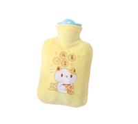 Botella de agua caliente duradera Bolsa de agua caliente, bolsa de agua caliente llena de agua de PVC, funda de tela desmontable y lavable, bolsa de agua caliente de mano for niña for invierno Bolsa d