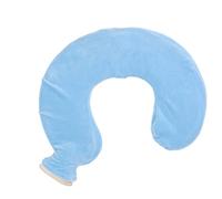 Botella de Agua Caliente en Forma de U Calentador de Cuello Aislada de con Cubierta Tejida Ideal para Viajar y Uso en el Hogar (Azul claro)
