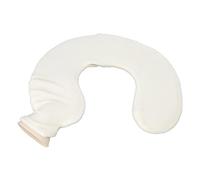 Botella de Agua Caliente en Forma de U Calentador de Cuello Aislada de con Cubierta Tejida Ideal para Viajar y Uso en el Hogar (Beige)