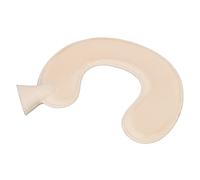 Botella de agua caliente en forma de U, protección de cuello ultra suave con bolsa de agua para calentar la columna cervical, la botella caliente de goma suave, con cubierta de (Pinkish flesh color)