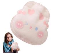 Botella de agua caliente para cama, bonita bolsa de agua caliente de dibujos animados, cómoda botella de agua térmica con diseño de animales de peluche para mujeres, hombres, niños, Acción de Gracias