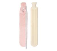 Botella de agua caliente para mujer, botella de goma de 72 cm de largo, cubierta de felpa suave, tapón de boquilla de seguridad, prevención de fugas, botellas largas de agua caliente con tapa,
