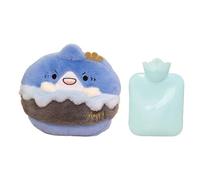 Botella de agua caliente portátil - Botella de agua caliente de 500 ml con funda | Almohadilla térmica para botella de agua de felpa de dibujos animados | Manguito de mano a prueba de fugas, paquete