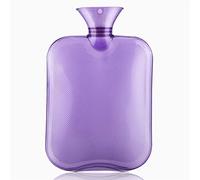 Botella de agua caliente transparente clásica Watehot llena portátil reutilizable Ideal for aliviar el dolor, bolsa fría y caliente/Blu(Purple)