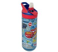 Botella de agua Cars Disney de 620 ml de Tritan, botella Pop-Up con boquilla a presión, sin BPA, para niños, escuela, deporte y tiempo libre