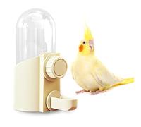 Botella de agua colgante automática para pájaros, alimentador de agua montado en jaula sin goteo para periquitos, cacatúas, periquitos, tortolitos, pinzones, canarios, loros (accesorios esenciales