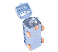 Botella de Agua con Forma de Autobs, Taza de Agua Linda Porttil Desmontable a Prueba de Fugas de 360 para la Escuela en Casa Al Aire Libre (Azul 500ml