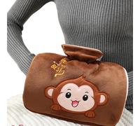 Botella de agua con funda de forro polar, 1,2 L, a prueba de fugas, grande, de goma, para manos, cuello, hombros y manos, alivio del dolor