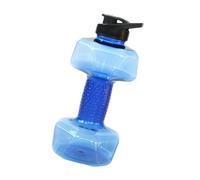 Botella de agua con mancuernas | Botella de agua en forma de pesas portátiles | Taza de viajes con mancuernas ecológicas grandes con tapa a prueba de fugas para gimnasio, yoga, carrera, aire libre, ci