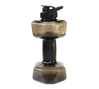 Botella de agua con mancuernas | Botella de agua en forma de pesas portátiles | Taza de viajes con mancuernas ecológicas grandes con tapa a prueba de fugas para gimnasio, yoga, carrera, aire libre, ci