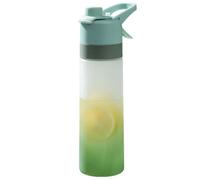 Botella de agua con nebulización en aerosol - Botella de agua con nebulización para gimnasio, botella de nebulización portátil | Botella de hidratación de doble función con niebla refrescante y pico
