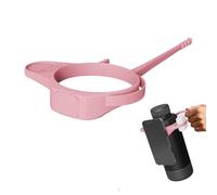 Botella de agua con soporte para teléfono, correas magnéticas para botellas de agua, accesorios antideslizantes para ciclismo, mochila, caminar, viajes, eventos, auriculares, Pink, Consulte la