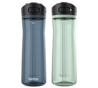 Botella de agua Contigo Ashland 2.0 AUTOSPOUT de 24 oz, paquete de 2, ar ndano y agave