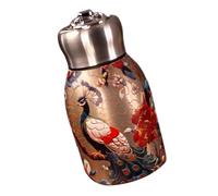 Botella de agua de acero inoxidable con sellado al vacío, estilo retro, frascos aislados al vacío, 6 horas, caliente, 12 horas, retención de frío, fácil de llevar, contenedor de bebidas aislado
