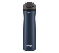 Botella de agua de acero inoxidable Contigo Ashland Chill de 24 oz con tapa a prueba de fugas y pajita. Tecnolog a de temperatura inteligente que