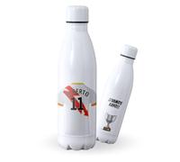 Botella de agua de Acero Inoxidable Personalizada equipo de Fútbol. Botella termo personalizada deportiva. 500 ml Regalo Original para Aficionados del Futbol. (Rayo)