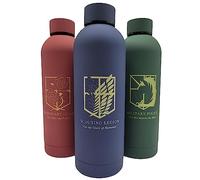 Botella de agua de acero inoxidable, termo para café y té, 24 horas fría, 12 h caliente, aislamiento al vacío adecuado para ácido carbónico y a prueba de fugas, (azul, Legión Scouting, 750 ml)
