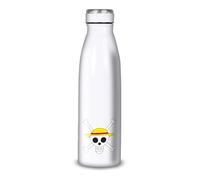Botella de agua de aluminio - Acero inoxidable (termo 24 horas) reutilizable de 330 ml a 750 ml, tema anime japonés de una pieza (acero inoxidable, botella (isotérmica, tapa plana) 500 ml)