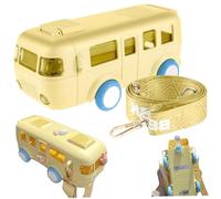 Botella de agua de autobús de 1 por ciento para niños Botella de agua para niños desmontable de grado para de 500 ml con una de para lavable con paja y correa ajustable