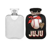 Botella de agua de béisbol blanca estilo goteo para agua caliente con cubierta suave 2L bolsa de agua caliente para calentador de barriga terapias frías y calientes Bolsa Caliente para Dolores