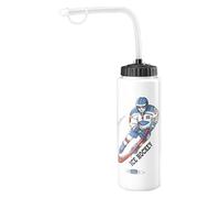 Botella de agua de boxeo - botellas de hockey sobre hielo a prueba de fugas - botellas de agua de fútbol extendidas portátiles para aquellos que aman los deportes