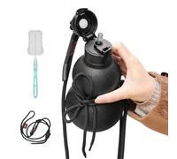 Botella de Agua de Calabaza | 580ml Gran Capacidad Para Bebidas,Con Correa y Pajita Termo Cantimplora Gimnasio Gran Capacidad,Para Mujeres Deporte Senderismo Viaje Acampada