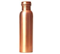 Botella de agua de cobre de 600 ml, diseño a prueba de fugas, beneficio para la salud y curación, recipiente de cobre de 20 onzas para deportes, fitness, yoga, hogar, oficina, hotel y una botella de