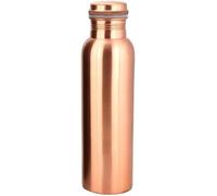Botella de agua de cobre puro de 1 litro extra grande - Un vaso ayurvédico de cobre puro - Bebe más agua, reduce la ingesta de azúcar y disfruta inmediatamente de los beneficios para la salud