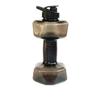 Botella de agua de fitness Dumbbell - Heavy Duty Portable Hydration Jug, Compact Ergonomic Handle, Durablee Spill-Resistant Material, Convenient Exercise Accessory | -Use Gym Gear, Men Women Birthday