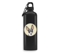 Botella de agua de Fox Terrier con diseño de raza de perro, botella de viaje, botella de deporte al aire libre