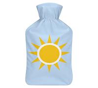 Botella de agua de goma con la bandera del estado de Florida con cubierta de felpa suave, bolsa de agua caliente para invierno, manos y pies, protección contra el frío, 1000 ml