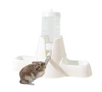 Botella de agua de Guinea,Fuente de agua para hámster | Cuencos de agua y alimentación para hámster - Botella de agua con solución para beber sin goteo, con soporte para hámster, jerbos, ratones, Degu