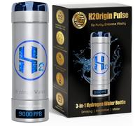Botella de agua de hidrógeno, generador de botellas de agua de hidrógeno de hasta 9000 PPB con tecnología SPE/PEM, adaptador universal portátil 3 en 1 y spray de niebla refrescante para hidratación