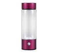 Botella De Agua De Hidrógeno Máquina De Ionizador De Agua De Hidrógeno Portátil Generador De Agua Rico En Hidrógeno Con Tecnología SPE Y PEM 3 Min Hacer Contenido De Hidrógeno A 800-1000 PPB 420 Ml(Pi