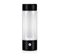 Botella De Agua De Hidrógeno Máquina De Ionizador De Agua De Hidrógeno Portátil Generador De Agua Rico En Hidrógeno Con Tecnología SPE Y PEM 3 Min Hacer Contenido De Hidrógeno A 800-1000 PPB 420 Ml(Bl